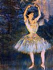 Edgar Degas Famous Paintings - Dancer with Raised Arms